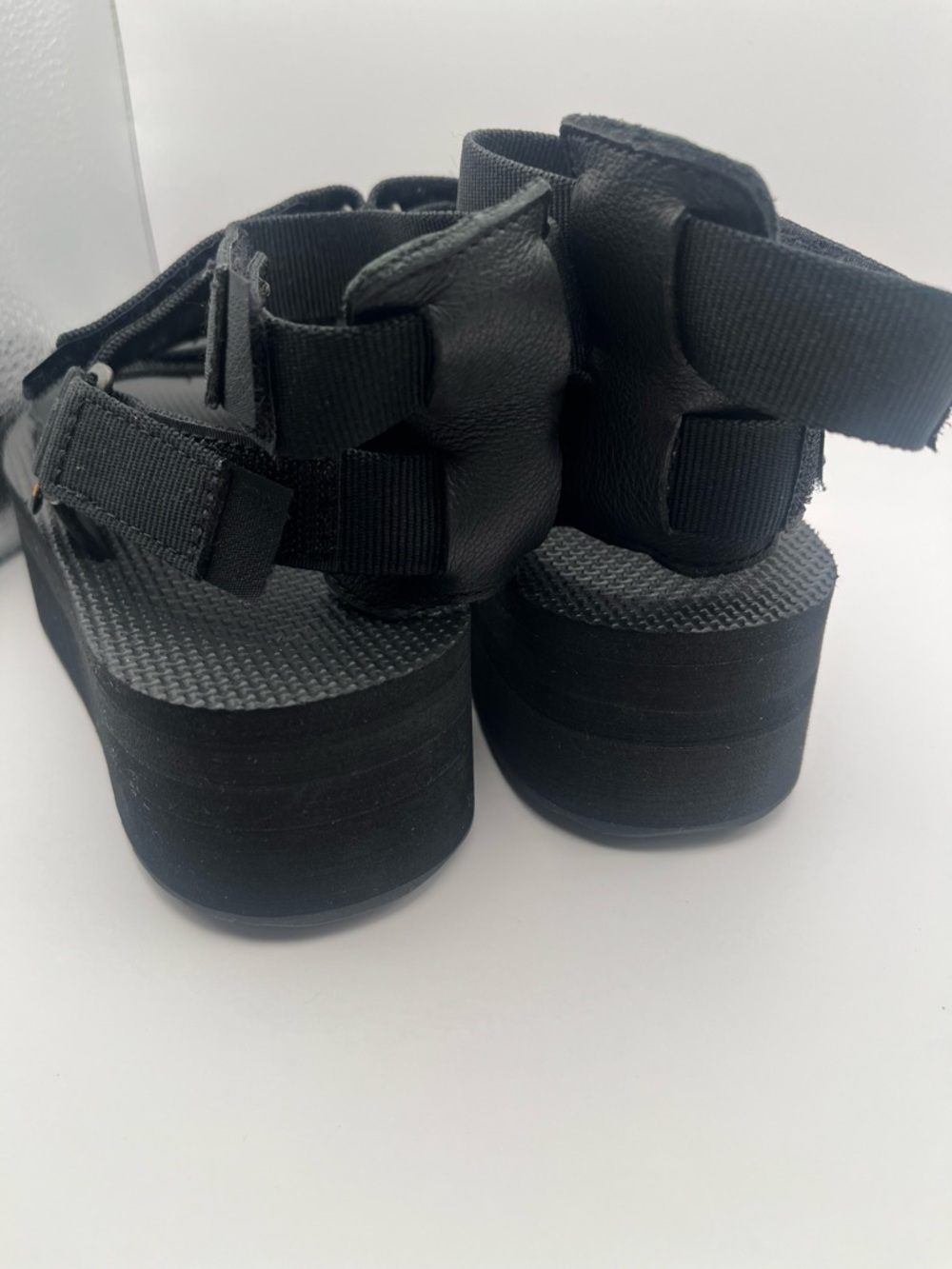 Teva New Women's 6 Flatform Mevia Black Platform Sport Strappy Sandals - Picture 7 of 8